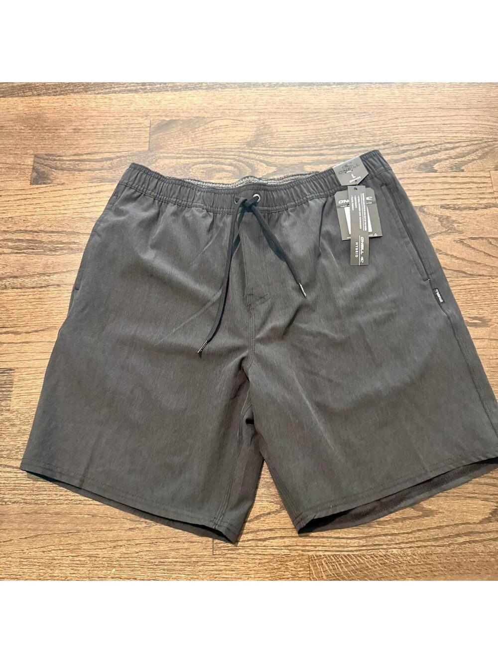 NWT Men's O’Neill Charcoal Grey Hybrid Shorts Size Large